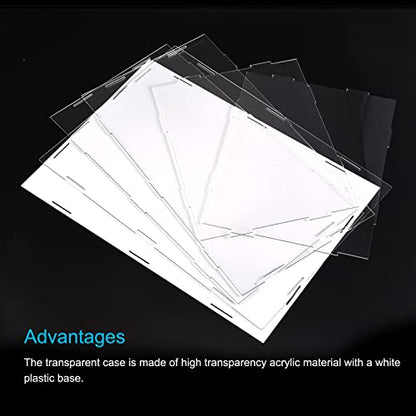 MECCANIXITY Acrylic Display Case Box Clear Dustproof Protection Showcase 10x10x8.3 Inch for Collectibles Display - size: 10x10x8.3 Inch