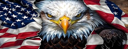 Large Gaming Mouse pad,Eagle, National Flag Anti Slip Rubber Base Mouse pad, Suitable for Computer, Laptop, Office Desk Accessories - color: Eagle, national flag