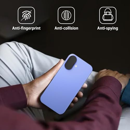 Front Camera Cover Compatible for iPhone 16/16 Plus with Rear Lens Cover,Protect Privacy and Security But Not Affect Facial Recognition (2Pack)-2025 Updated Version - size: 16/X16Plus
