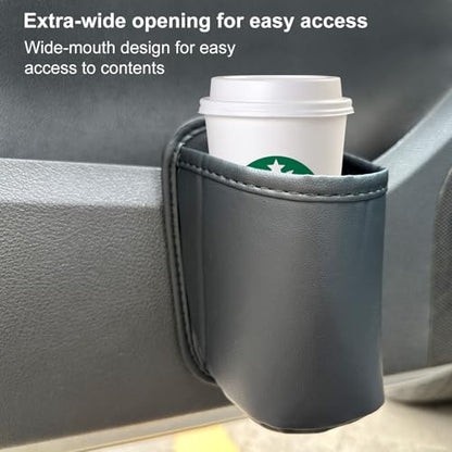 Universal Door Water Cup Holder, car Multi-Function Storage Rack, car seat Back Beverage Holder, Suitable for Water Cups, Mobile Phones, Drinks, Coffee, etc.(Black) - color: black