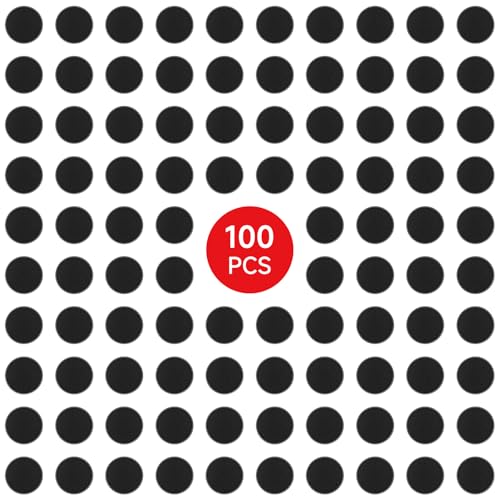 SIXPOINTS 100 Pieces Acrylic Miniature Bases,32mm/1.26 inch Round Model Bases 4mm/0.16inch Thick Circular Figure Display Stands Compatible with Gaming Miniatures or Wargames Role Playing Board Game Figure Toy(100PCS-32mm-black round) - color: 100PCS-32mm-