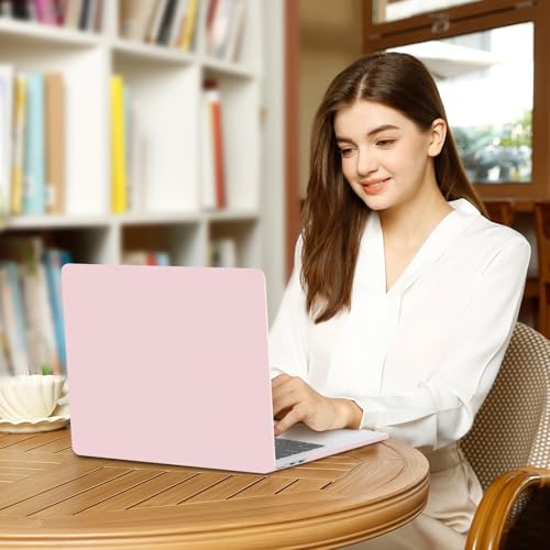 MOSISO Compatible with MacBook Air 13 inch Case M5 2026 M4 2025 M3 M2 2024-2022 A3449 A3240 A3113 A2681, Scratches-Resistant Protective Hard Shell for MacBook Air 13.6 inch Case, Baby Pink - color: Baby Pink