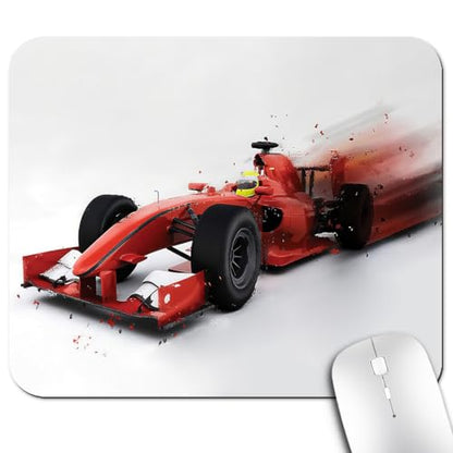 Fantasy Formula Racing Car Mouse Pad, Abstract Turbo Motion Auto Desk Mat | Anti-Slip Rubber Base, Silky Smooth Surface, Cute Office/Gaming Mousepad - color: Racing Car