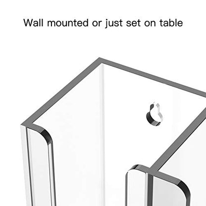 Richboom Acrylic Coffee Cup and Lid Storage Organizer Holder, 2 Compartments, Clear - color: Clear