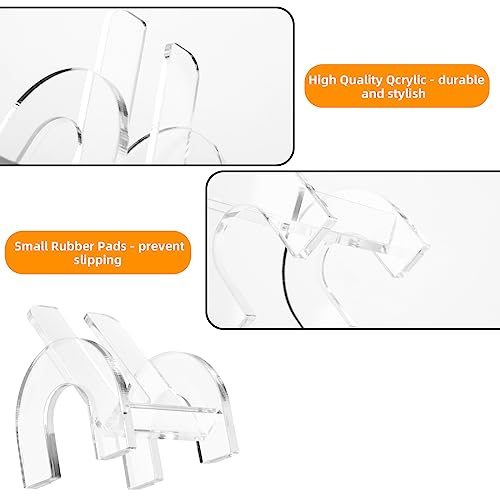 Mouse Holder Stand for Apple Magic Mouse 1 & 2 Easy Charging, Mouse Display Stand Compatible with Magic Mouse and Slim Flat Mice, Clear Acrylic Small Mouse Desktop Holder - style: sofa shape