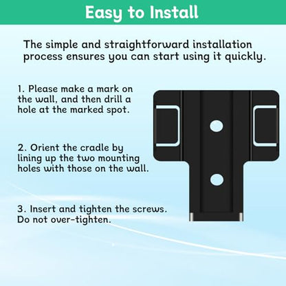 TX028C-S Ceiling Fan Remote Wall Mount Holder for Hampton Bay | Suitable for Home Decorators Collection Remote A25-TX028C-S, KUJCE10318/TR222A, KUJCE10316, TX028/TX028C - Holder Only