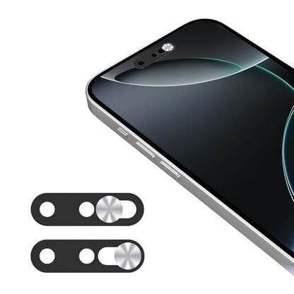 Front Camera Cover Compatible for iPhone 16/16Plus/16Pro/16Pro Max/15/15 Plus/15 Pro/15 Pro Max/14 Pro/14 Pro Max,Webcam Cover Protect Privacy and Security,Not Affect Face ID,Silver-Updated Version - color: Silver