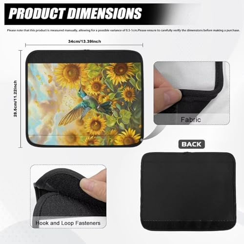 Wheelchair Armrest Covers Wheel Chair Accessories Adults 2 Pack Wheelchair Arm Pads for Office Transport Chair Pressure Relief Hummingbird - color: Hummingbird