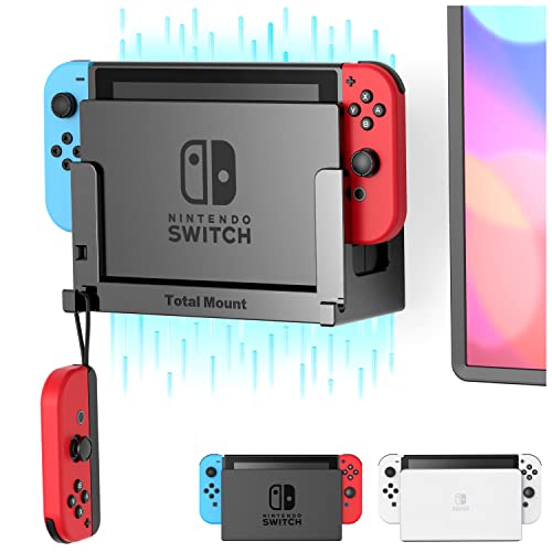 TotalMount Wall Mount for Nintendo Switch 1 (Mounts Switch 1 by TV) – Switch 1 Gray - color: Switch 1 Gray