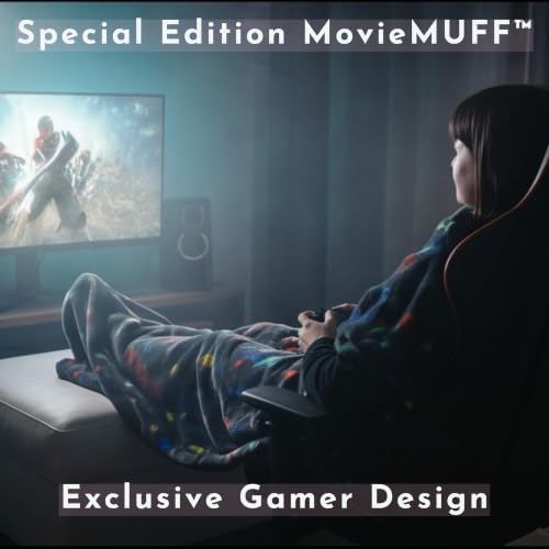 EzrAllora Special Edition Gamer Foot Pocket Blanket -Patent Pending- Gamer Gift for Men Who Have Everything -TV Throw - Gifts for Men Who Wants Nothing (Fleece, Gamer Edition) - color: Gamer Edition