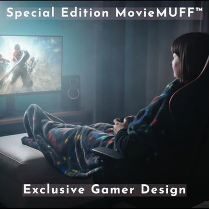 EzrAllora Special Edition Gamer Foot Pocket Blanket -Patent Pending- Gamer Gift for Men Who Have Everything -TV Throw - Gifts for Men Who Wants Nothing (Fleece, Gamer Edition) - color: Gamer Edition