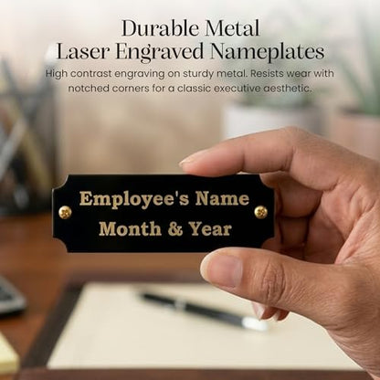 Employee of the Month Plate Inserts (Black) - color: Black