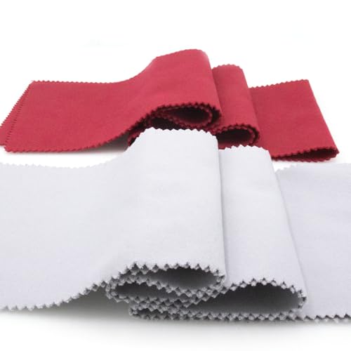 CashBeat 88 Key Piano Keyboard Dust Cover Velvet Red Gray Set | Velvet cloth, red and gray 2-pack, fits 88-key upright grand digital piano, anti-dust keyboard protector - size: cover