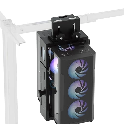 FLEXISPOT Computer Tower Stand, PC Stand up to 44lbs, CPU Holder Adjustable Height and Width Fits Mid-Tower and Mini-Tower, For Single-crossbeam - size: For Single-crossbeam