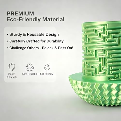 Maze Puzzle Box for Cash Gift, Money Holder Gift Box | Maze puzzle, hidden cash compartment, money gift, birthday anniversary, brain teaser, surprise holder gift for teens & adults - color: Yellow-green