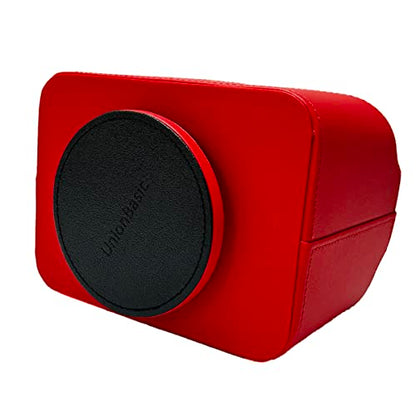 UnionBasic Rotating Desk Organizer, 360 Desk Spinning Caddy, Desktop TV Guide/Mail/Media/Remote Controller Holder Organizer, Red - color: Red