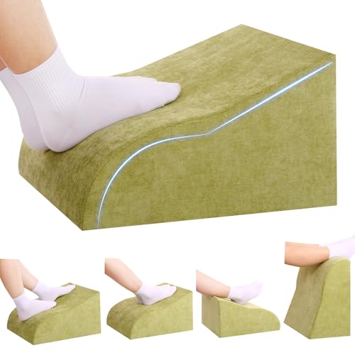 Foot Rest for Under Desk at Work, Ergonomic Under Desk Footrest with Washable Cover for Office, Home & Gaming Leg Elevation Pillow Fruit Green - color: I-fruit Green