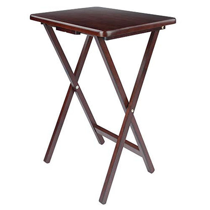 Winsome Alex Set of 2 Foldable Snack Tables, Easy to Store Small Portable Fold Up Table Set for Kitchen, Living Room TV Dining, Crafts, Puzzles, Work From Home - size: 4 - Tables