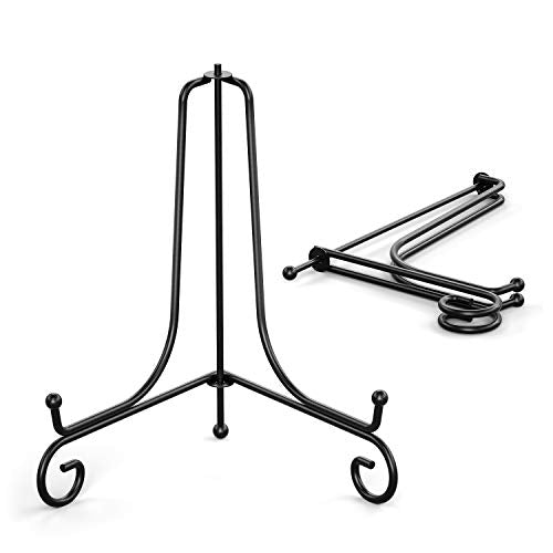 TR-LIFE 4 Pack Plate Stands for Display - 6 Inch Plate Holder Display Stand + Metal Easel Stand for Picture Frame, Decorative Plates, Book, Photo, Collectibles (4 Pack) - size: 6 Inch(4pcs)
