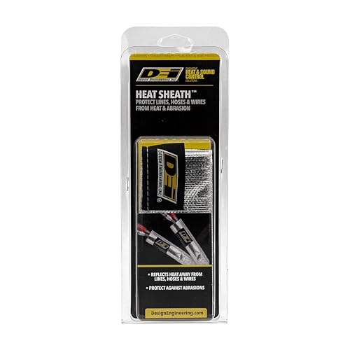 DEI Heat Sheath Aluminized Heat Sleeve 1" ID x 3 ft Heat Protection - size: 1" I.D.