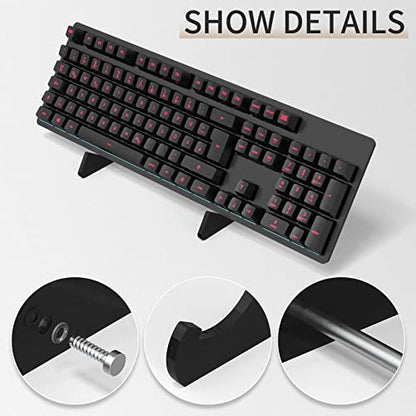 Black Keyboard Stands 1-Tier, Mechanical Keyboard Acrylic Display Stand, Holder Stand for Gaming Keyboards - color: Black