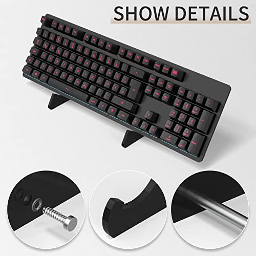 Black Keyboard Stands 1-Tier, Mechanical Keyboard Acrylic Display Stand, Holder Stand for Gaming Keyboards - color: Black