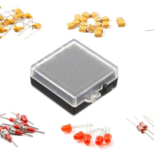 5Pcs Anti-Static Chip Case Electronic Component Organizer Multi-Functional Storage Box with Transparent Top and Anti-Static Sponge for Electronic Parts and Samples Waterproof Safety Airtight