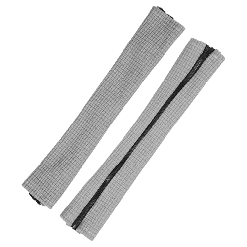 PATIKIL 22x4 in Office Chair Armrest Covers, 1 Pair Office Chair Arm Covers Long Computer Chairs Arm Rest Cover with Zipper Removable Rest Slipcover Hand Rest Protector, Light Gray - color: Light Gray