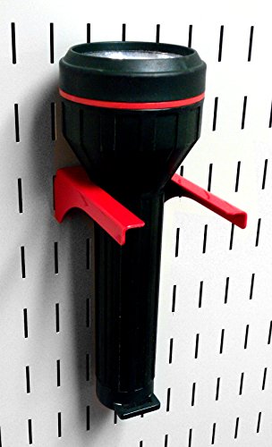 Wall Control 2in Handle Bracket Slotted Metal Pegboard Hook Pegboard and Slotted Tool Board - Red - color: Red