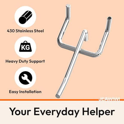 JEAWIWI 120 Pack 2 Inch Metal Pegboard Hooks, Fit 1/4 in and 1/8 in Peg Board Organizer Accessories, for Hanging Storage, Garages, Tool Sheds, Basements - size: 2IN 120PCS