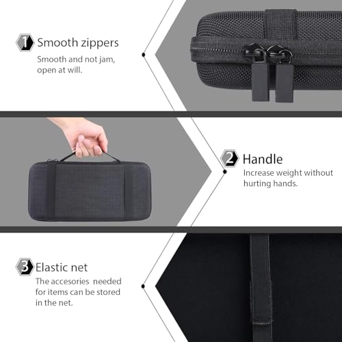 Co2CREA Hard Travel Case Replacement for Razer Huntsman Mini / Snpurdiri / MageGee Gaming Keyboard (Black) - size: for Mini 60% Keyboard