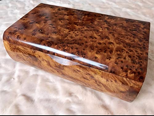 Hand Carved Wooden Multipurpose Keepsake Jewelry Decorative Art Box Storage Organizer (Large wood Box,Antique) (SQUARE XLARGE) - size: X-Large Thuya Box