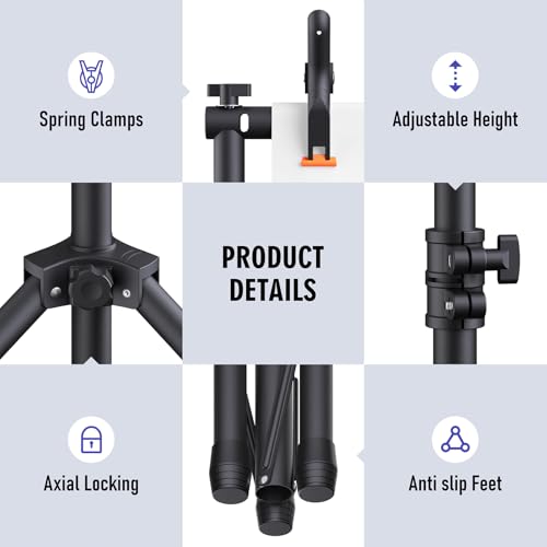 Backdrop Stand Kit - 6 Widths, 10x7.5ft Adjustable Background Stand for Parties & Studio Photography - size: 10x7.5ft