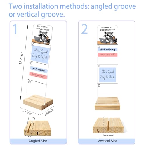 But Did You Document It Office Raccoon Decor Sticky Note Holder, Funny Office Monitor Memo Board Decorations for Shelf Office Desk Accessories Raccoon Gifts - color: Document