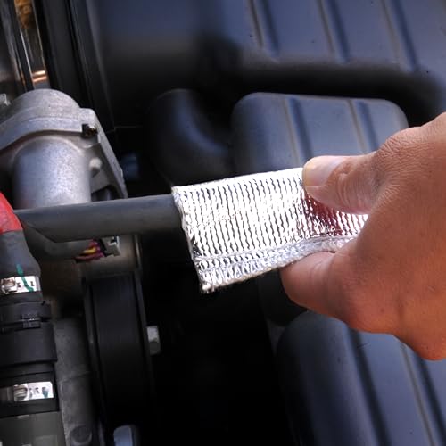 DEI Heat Sheath Aluminized Heat Sleeve 3/4" ID x 3 ft Heat Protection - size: 3/4" I.D.