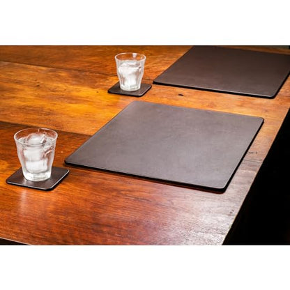 Dacasso Leatherette Conference Pads - color: Chocolate Brown, size: 17" x 14"