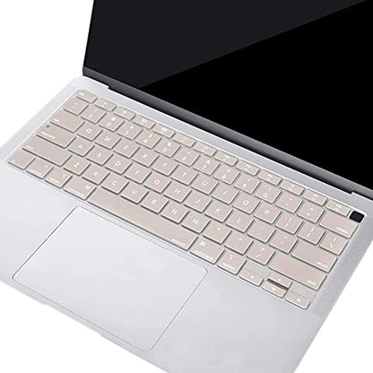 MOSISO Keyboard Cover Compatible with MacBook Air 13 inch 2022 2021 2020 Release A2337 M1 A2179 Retina Display with Touch ID Backlit Magic Keyboard, Waterproof Protective Silicone Skin, Rock Gray - color: Rock Gray