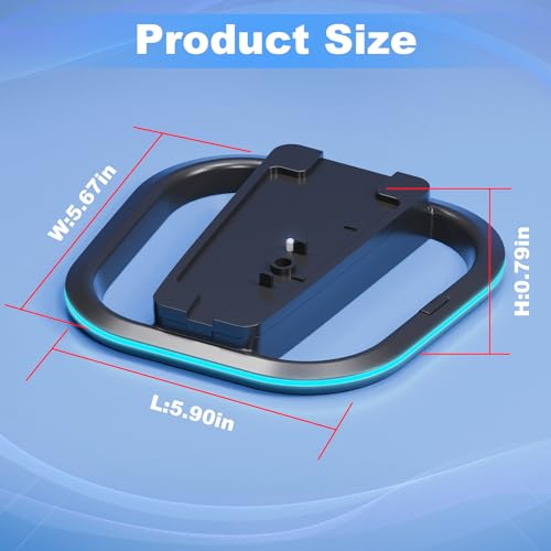 HONCAM Vertical Stand for PS5/PS5 Slim/PlayStation 5 Pro Consoles, PlayStation 5 Vertical Holder with 7 RGB Lights and a Screw, Black - color: Black