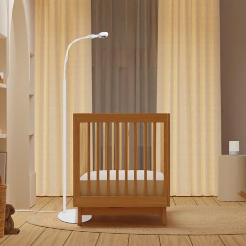 Didalo Floor Stand for Nanit Pro Baby Monitor, Gooseneck Swivel Holder Mount with Adjustable Height and Stable Base,Without Tools or Wall Damage(Camera not Included)