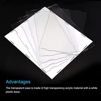 MECCANIXITY Acrylic Display Case Box Clear Dustproof Protection Showcase 14.1x12.2x8.3 Inch for Collectibles Display - size: 14.1x12.2x8.3 Inch