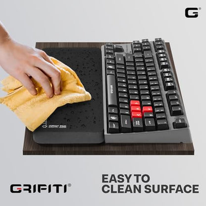 Fat Wrist Pad 17 is a 4 X 17 X 0.75 Inch Wrist Rest for Standard Keyboards and Full Length Mechanical Keyboards (Pink) - color: Pink, size: 17” x 4” x 0.75”