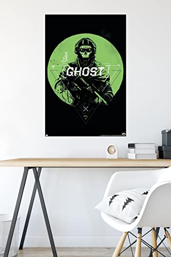Trends International Call of Duty: Modern Warfare 2 - Ghost Emblem Wall Poster, 22.375" x 34", Premium Unframed Version - color: Premium Unframed Version, size: 34"L x 22.4"W