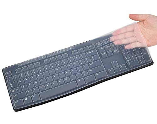 Keyboard Cover for Logitech MK370 MK270 K270 MK295 Wireless Keyboard, Logitech MK295 K270 MK270 Silicone Protective Covers Skin