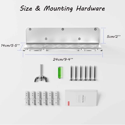 ZHGM Wall Mount Kit for PS5 Slim/Pro/PS5 Original Console & Controllers | Metal Wall Shelf for Playstation 5 Disc & Digital, Enhance Heat Dissipation, Space Saving & Stable Vertical Bracket, Silver - color: Silver