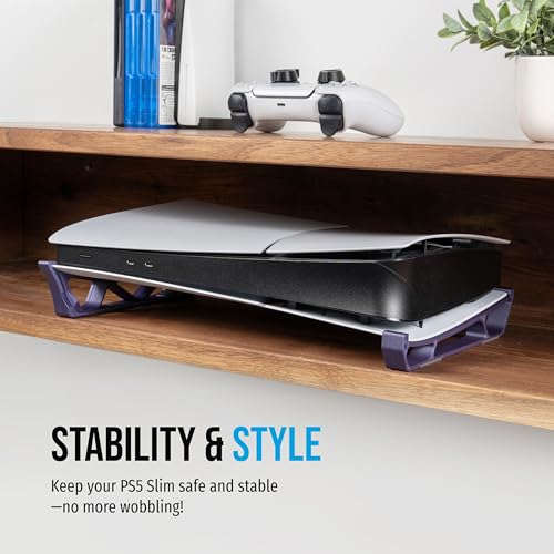 Glistco Skates - Horizontal Stand Compatible with PS5 Slim (Galaxy Purple) - color: Galaxy Purple