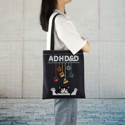 TIIMG Video Game Gift Cat RPG Game Player Cat Lover Gamer Tote Bag