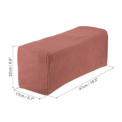 uxcell 2pcs Stretch Armrest Covers for Chairs/Sofas, Couch Arm Covers with Twist Pin, Furniture Protector Slipcovers Red - color: Red