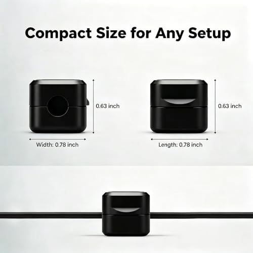 Magnetic Cable Clips, 9 Pack Cord Organizer Holder for Desk, Home, Office, Car, Nightstand, Adhesive Wire Management