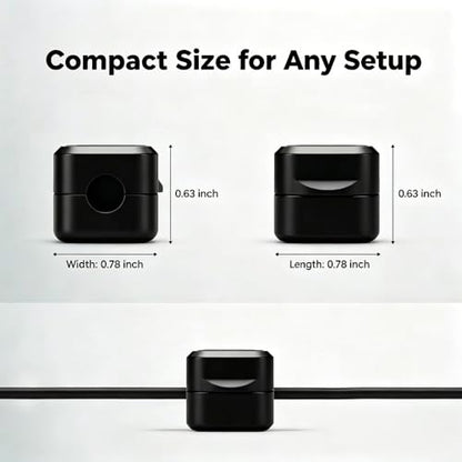 Magnetic Cable Clips, 9 Pack Cord Organizer Holder for Desk, Home, Office, Car, Nightstand, Adhesive Wire Management