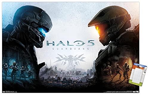 Trends International Halo 5 - Key Art Wall Poster, 22.4L x 14.7W, Premium Poster & Mount Bundle - color: Premium Poster & Mount Bundle, size: 22.4"L x 14.7"W